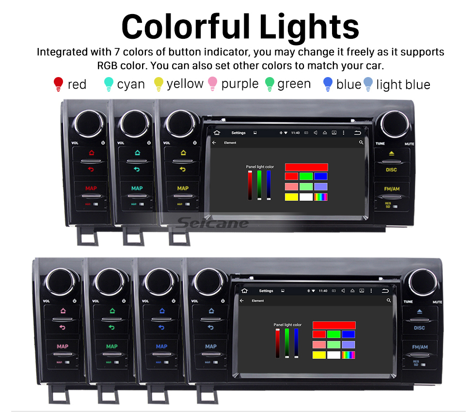 Seicane Android 6.0 Aftermarket DVD Player GPS Navigation System For 2008-2015 Toyota Sequoia Support Radio Bluetooth WIFI Rearview Camera TV Tuner USB SD 1080P Video DVR Seicane Android 6.0 Aftermarket DVD Player GPS Navigation System For 2008-2015 Toyota Sequoia Support Radio Bluetooth WIFI Rearview Camera TV Tuner USB SD 1080P Video DVR