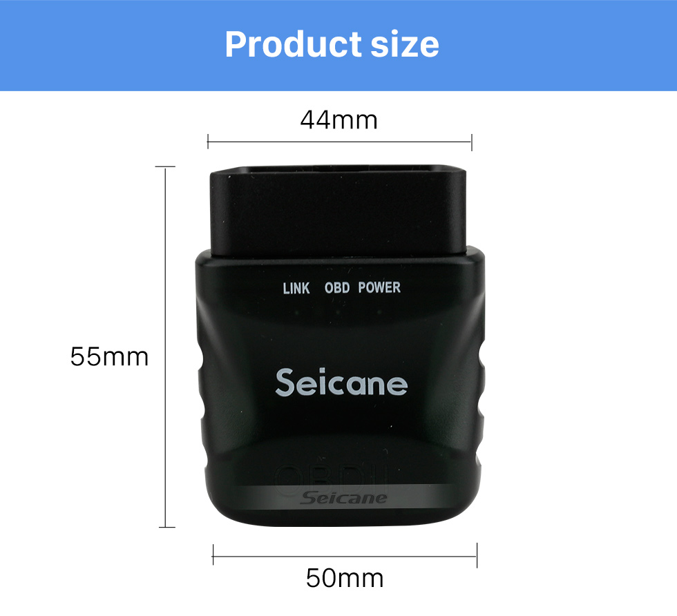 Seicane-Newest Super Mini V1.5 ELM327 OBD OBD2 ELM327 Bluetooth Interface  Auto Car Scanner Diagnostic Tool