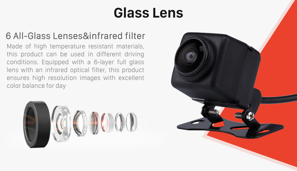 Seicane 180 Degree Graden Fisheye Waterproof HD High Definition Reverse Sensor Backup Rearview Camera Parking