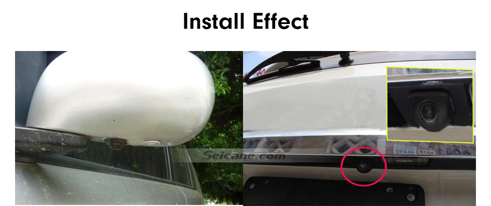 Seicane Auto-Parkassistenz-System 170 Grad Hi-Definition Farbe CCD Weitwinkel HD Backup Reversing Kamera mit wasserdichter Nachtsicht Seicane Auto-Parkassistenz-System 170 Grad Hi-Definition Farbe CCD Weitwinkel HD Backup Reversing Kamera mit wasserdichter Nachtsicht
