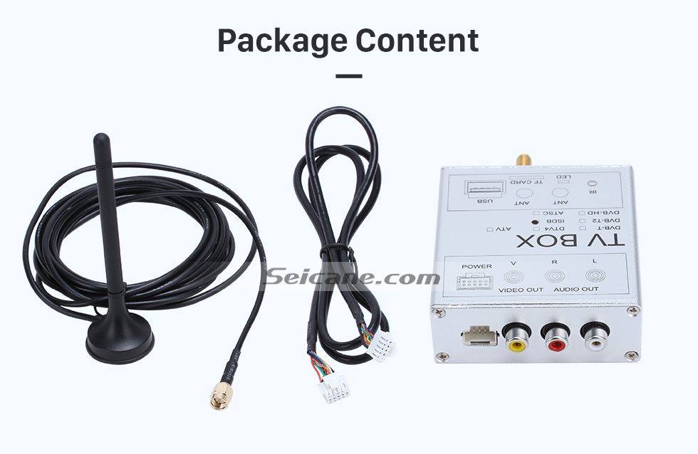 Package Content Digital TV Tuner ISDB-T For Seicane car dvd player Package Content Digital TV Tuner ISDB-T For Seicane car dvd player