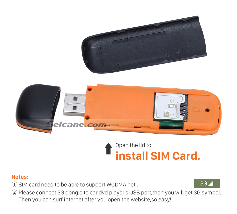 install SIM Card. Seicane Modem External 3G Module for Car DVD Player with Internet install SIM Card. Seicane Modem External 3G Module for Car DVD Player with Internet