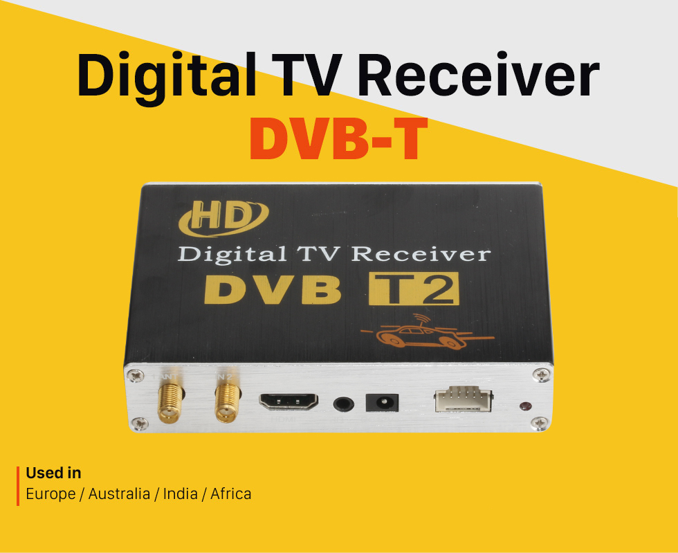 Seicane Sintonizador de TV Digital DVB-T para reproductor de DVD de coche Seicane