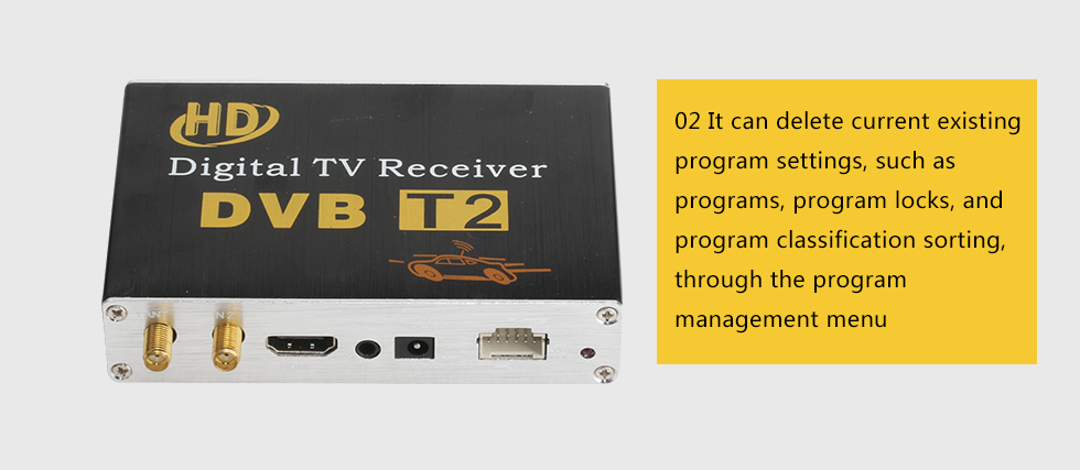 Seicane Sintonizador de TV Digital DVB-T para coche, LCD/CRT VGA/AV Stick Tuner Box, receptor de vista, convertidor, triangulación de envío