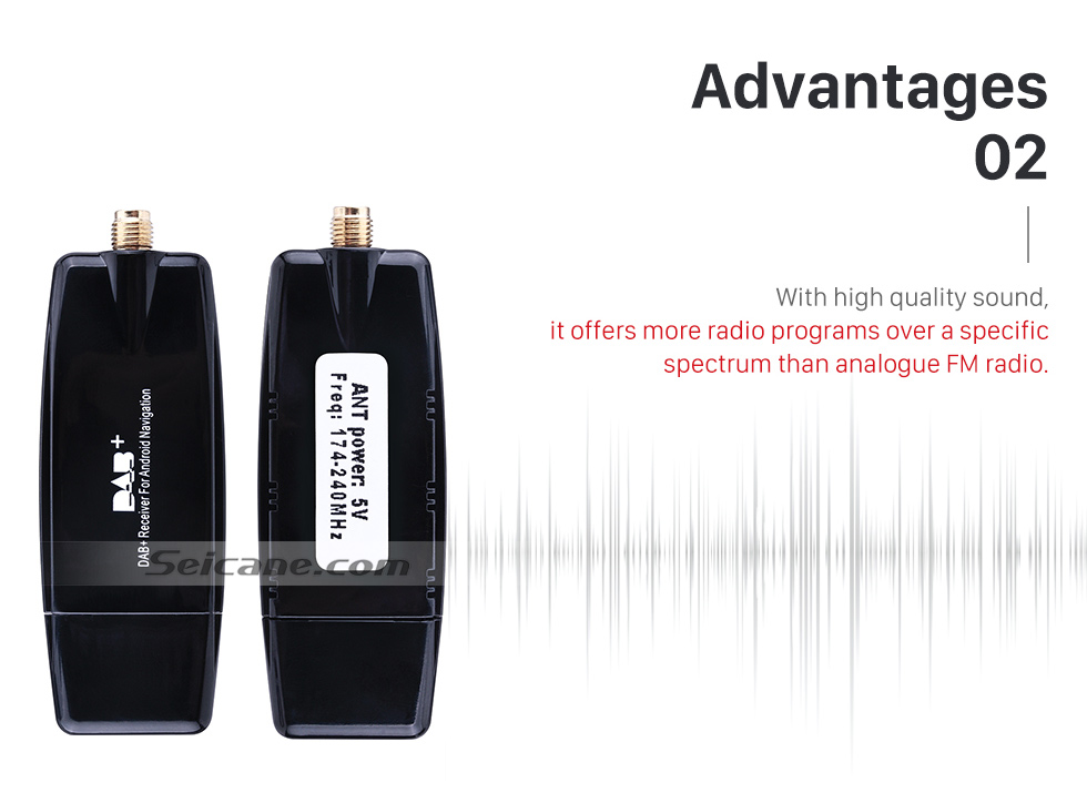 Seicane High Quality Mini Portable High Quality Sound Digital Radio Receiver DAB+ Radio Tuner with RDS function USB Interface Omni-directional antenna Seicane High Quality Mini Portable High Quality Sound Digital Radio Receiver DAB+ Radio Tuner with RDS function USB Interface Omni-directional antenna