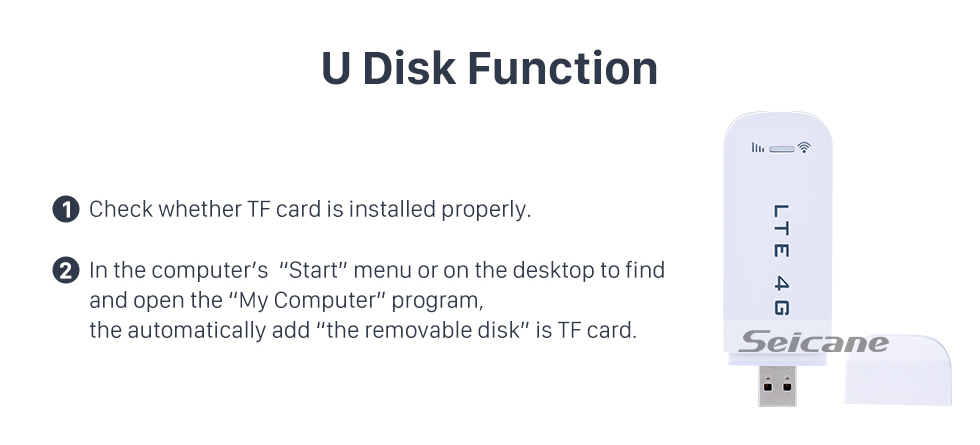 Seicane High Quality Universal Modem External 4G Module for Car DVD Player support 4G network FDD-LTE 3G network LTE FDD HSPA