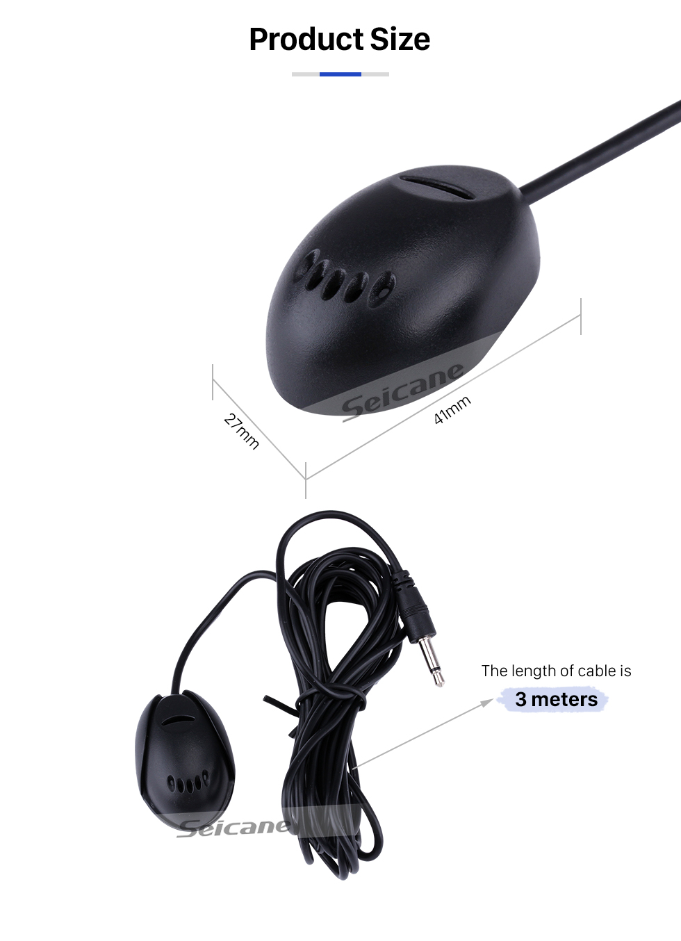 Seicane Universal Car Microphone Portable External Microphone Professional Outdoor lound Speaker for Car Radio Car DVD 3.5mm 50 Hz-20 kHz Seicane Universal Car Microphone Portable External Microphone Professional Outdoor lound Speaker for Car Radio Car DVD 3.5mm 50 Hz-20 kHz