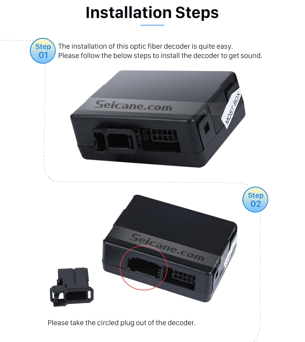 Seicane 2005-2012 Mercedes Benz ML Class W164 ML280 ML300 ML320 ML350 ML420 ML450 ML500 ML550 ML63 Car Optical Fiber Decoder Most Box Bose Harmon Kardon Converter Optic Interface Seicane 2005-2012 Mercedes Benz ML Class W164 ML280 ML300 ML320 ML350 ML420 ML450 ML500 ML550 ML63 Car Optical Fiber Decoder Most Box Bose Harmon Kardon Converter Optic Interface