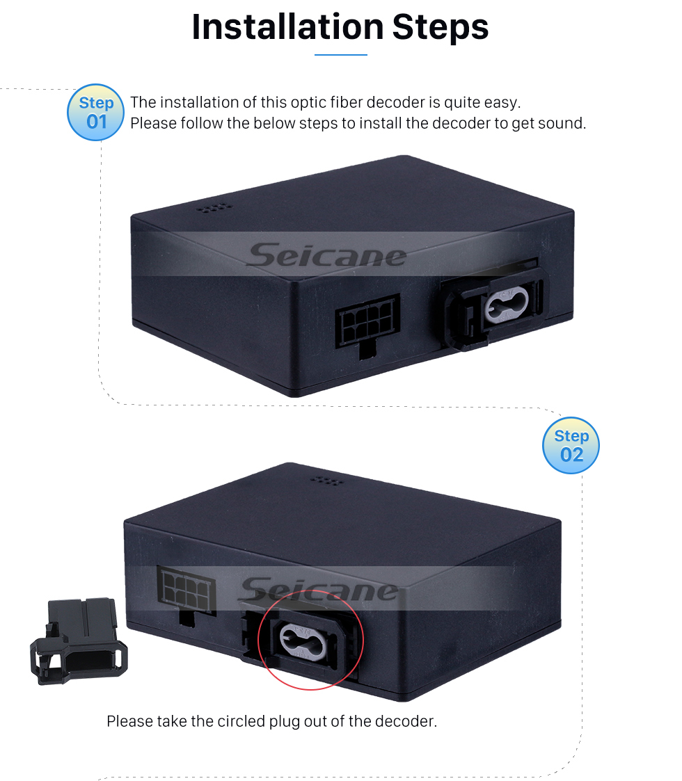 Seicane 2003-2012 Porsche Cayenne Auto Glasfaser Decoder Die meisten Box Bose Harmon Kardon Digital Audio Verstärker Optic Interface Converter Seicane 2003-2012 Porsche Cayenne Auto Glasfaser Decoder Die meisten Box Bose Harmon Kardon Digital Audio Verstärker Optic Interface Converter