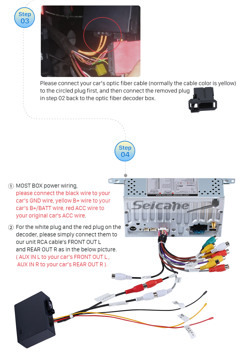 Seicane 2003-2012 Porsche Cayenne Auto Glasfaser Decoder Die meisten Box Bose Harmon Kardon Digital Audio Verstärker Optic Interface Converter Seicane 2003-2012 Porsche Cayenne Auto Glasfaser Decoder Die meisten Box Bose Harmon Kardon Digital Audio Verstärker Optic Interface Converter