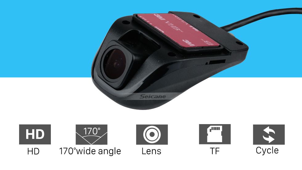 Seicane Nachtsicht 170 Grad Großwinkel USB HD Video DVR Kamera Automatische zyklische Aufnahme