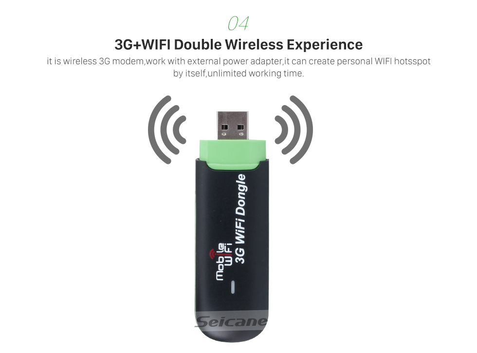 Seicane Portable External 3G Module Internet WIFI Modem support up to 8 WiFi-enabled devices for Car Radio DVD Player Seicane Portable External 3G Module Internet WIFI Modem support up to 8 WiFi-enabled devices for Car Radio DVD Player