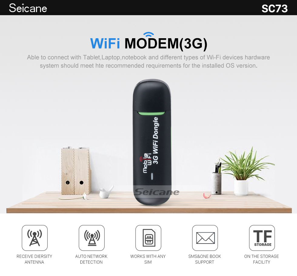 Seicane Portable External 3G Module Internet WIFI Modem support up to 8 WiFi-enabled devices for Car Radio DVD Player Seicane Portable External 3G Module Internet WIFI Modem support up to 8 WiFi-enabled devices for Car Radio DVD Player