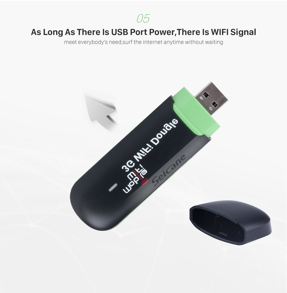 Seicane Portable External 3G Module Internet WIFI Modem support up to 8 WiFi-enabled devices for Car Radio DVD Player Seicane Portable External 3G Module Internet WIFI Modem support up to 8 WiFi-enabled devices for Car Radio DVD Player