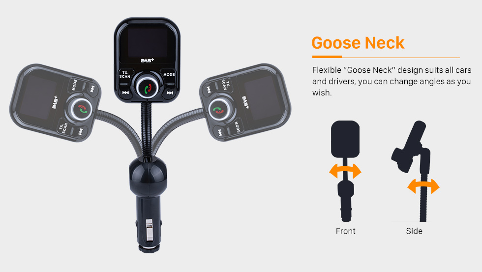 Seicane Wireless LCD Display Bluetooth Car Kit Digital Radio DAB+ Receiver FM Transmitter Support Handsfree Call U Disk TF card USB Charging Seicane Wireless LCD Display Bluetooth Car Kit Digital Radio DAB+ Receiver FM Transmitter Support Handsfree Call U Disk TF card USB Charging