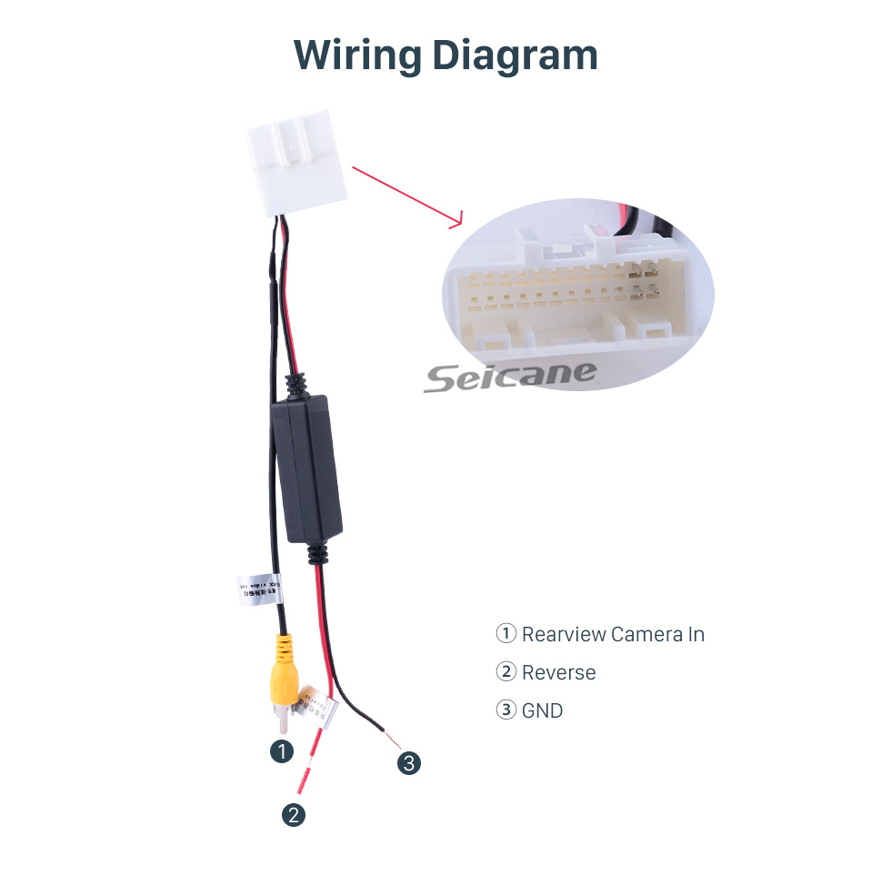Seicane Toyota Backup Rearview Camera Adapter