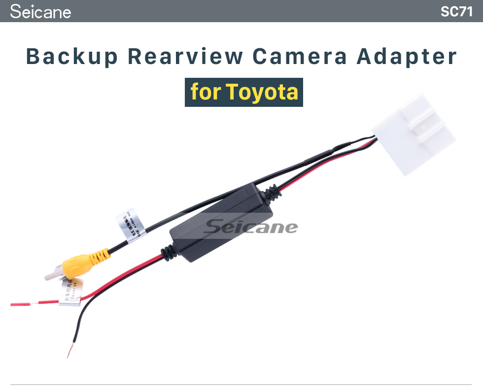 Seicane Toyota Backup Rearview Camera Adapter