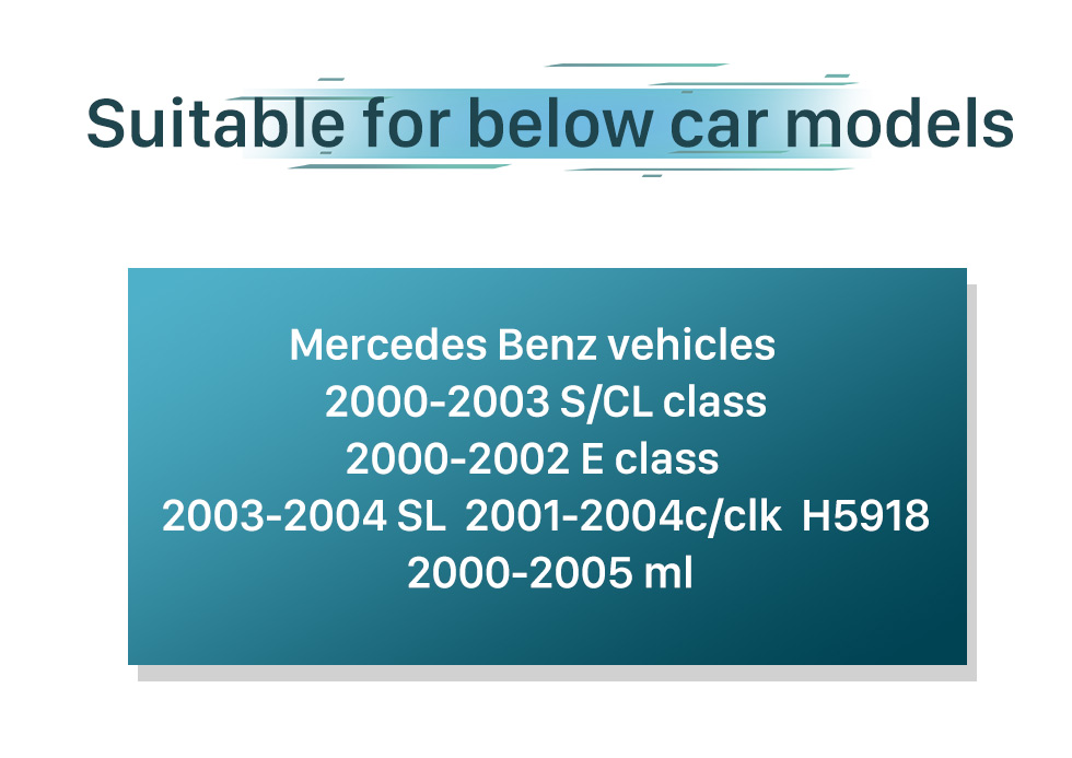 Seicane Для Mercedes Benz 2000-2003 S / CL Class 2000-2002 E Class 2003-2004 SL 2001-2004 C / CLK 2000-2005 ML Автомобильный оптоволоконный декодер Большая коробка