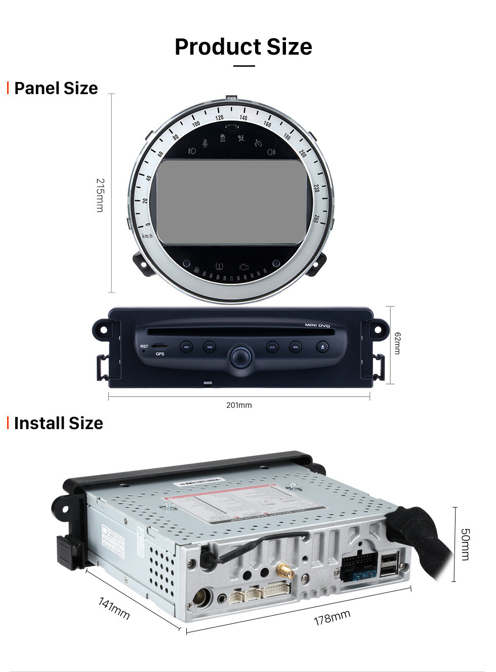 Seicane Android 10.0 Car GPS Navigation DVD Player For 2006-2013 BMW Mini Cooper With Radio Bluetooth 1080P Video USB SD Rearview Camera TV DVR Seicane Android 10.0 Car GPS Navigation DVD Player For 2006-2013 BMW Mini Cooper With Radio Bluetooth 1080P Video USB SD Rearview Camera TV DVR