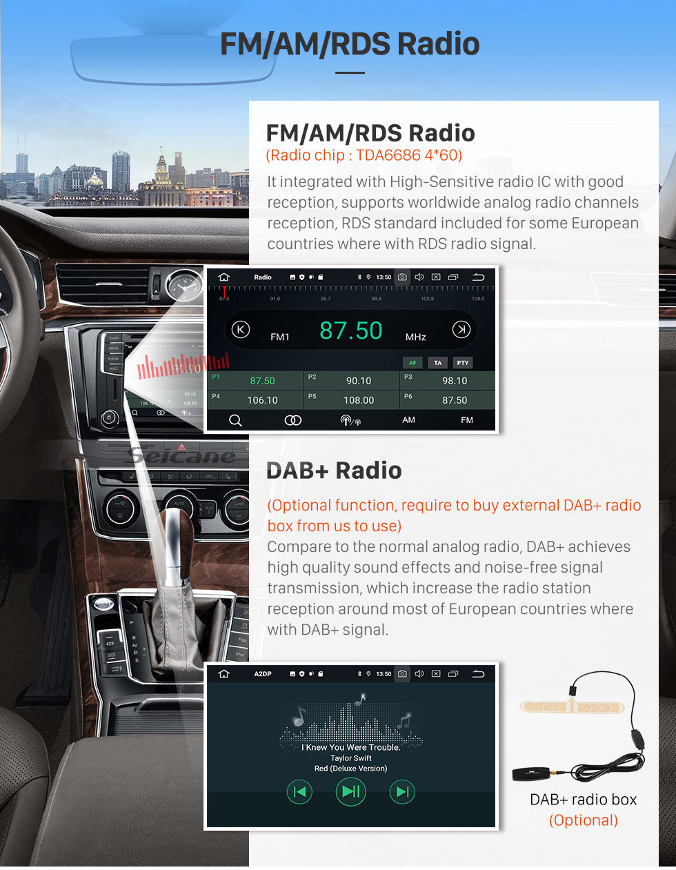 Seicane Android 10.0 Автомобильный GPS-навигатор DVD-плеер для 2006-2013 BMW Mini Cooper с радио Bluetooth 1080P Видео USB SD Камера заднего вида ТВ DVR