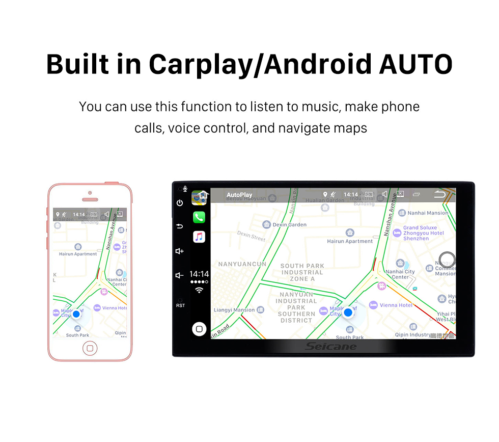 Seicane Android 10.0 Auto-GPS-Navigations-DVD-Player für 2006-2013 BMW Mini Cooper mit Radio Bluetooth 1080P Video USB SD Rückfahrkamera TV DVR