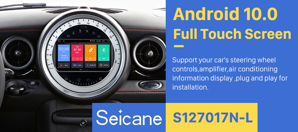 Seicane Android 10.0 Car GPS Navigation DVD Player For 2006-2013 BMW Mini Cooper With Radio Bluetooth 1080P Video USB SD Rearview Camera TV DVR Seicane Android 10.0 Car GPS Navigation DVD Player For 2006-2013 BMW Mini Cooper With Radio Bluetooth 1080P Video USB SD Rearview Camera TV DVR