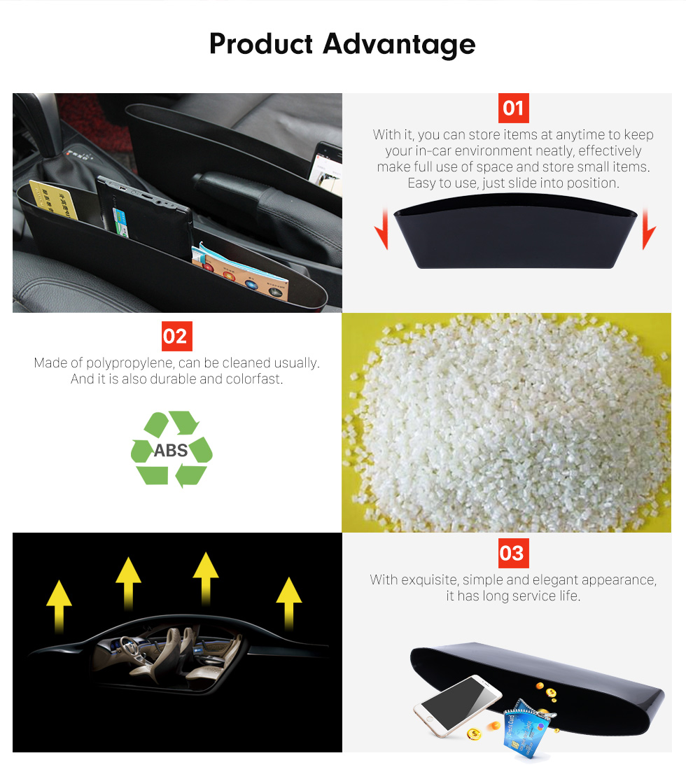 Product Advantage Multifunctional Accessories Car Seam Storage Box Automobile Insert Free Box Container