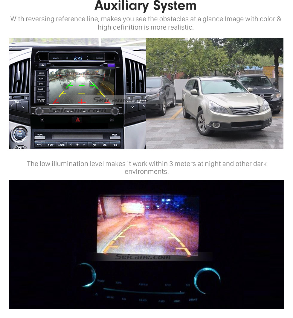 Seicane Câmera de visão traseira de visão noturna Starlight HD de alto padrão de 170 graus Sistema de assistência a estacionamento impermeável para a tela grande de rádio de carro Seicane Câmera de visão traseira de visão noturna Starlight HD de alto padrão de 170 graus Sistema de assistência a estacionamento impermeável para a tela grande de rádio de carro