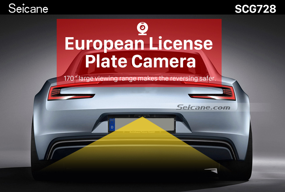 Seicane Câmera de visão traseira de visão noturna Starlight HD de alto padrão de 170 graus Sistema de assistência a estacionamento impermeável para a tela grande de rádio de carro Seicane Câmera de visão traseira de visão noturna Starlight HD de alto padrão de 170 graus Sistema de assistência a estacionamento impermeável para a tela grande de rádio de carro