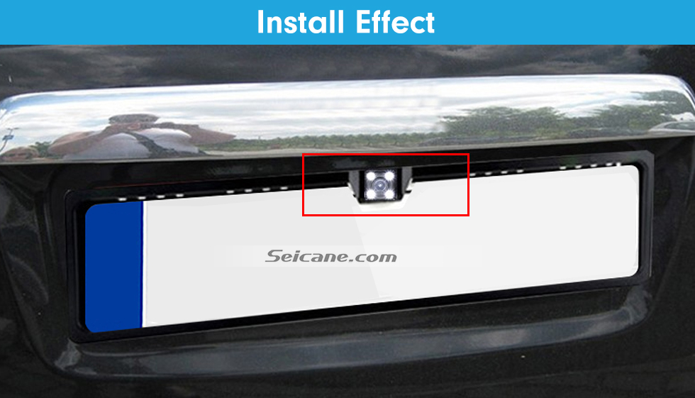 Seicane 170 Degree HD Weitwinkel Großansicht Nachtsicht Wasserdicht Universal European License Plate Rearview Backup Kamera Auto Parkplatz Reversing Assistance System