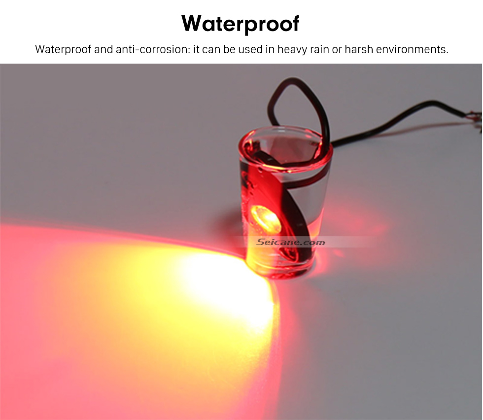 Seicane Car Chassis Bluetooth Control 4 Pods RGB LED Rock Lights for Universal Under Car with Waterproof and Anti-Corrosion Seicane Car Chassis Bluetooth Control 4 Pods RGB LED Rock Lights for Universal Under Car with Waterproof and Anti-Corrosion