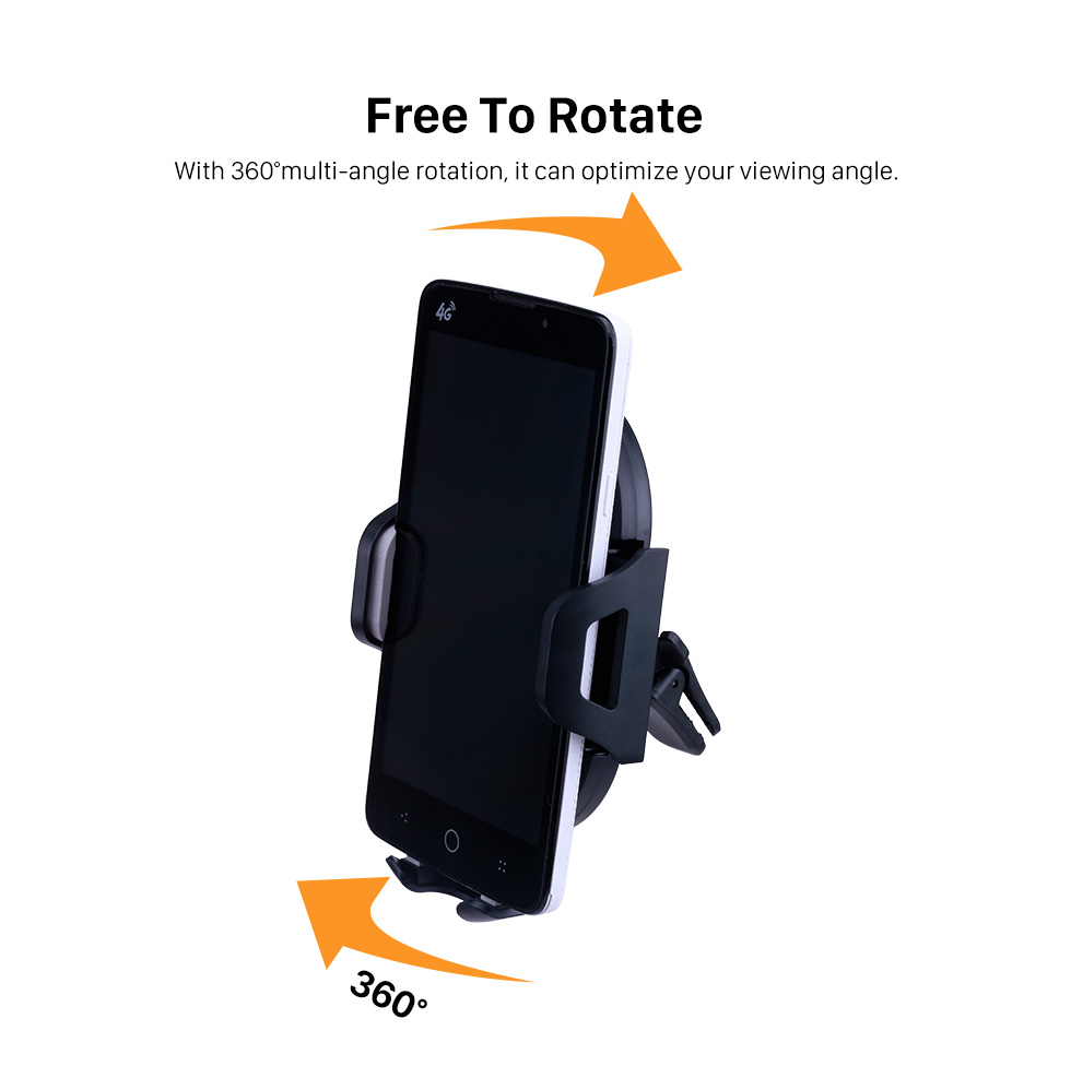 Seicane Car Multi-function 360 Degree Rotation Adjustable Universal Mobile Phone Holder Air Vent Mount Holder Seicane Car Multi-function 360 Degree Rotation Adjustable Universal Mobile Phone Holder Air Vent Mount Holder