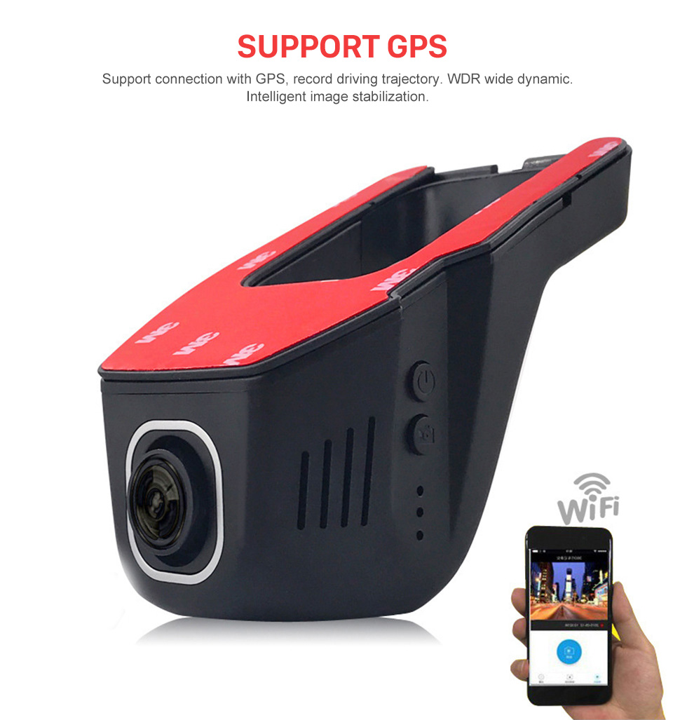 Seicane Hidden 170 Degree Wide Angle View HD Universal Car Driving Video Recorder with WIFI Phone Connection Display GPS Driving Trajectory Seicane Hidden 170 Degree Wide Angle View HD Universal Car Driving Video Recorder with WIFI Phone Connection Display GPS Driving Trajectory