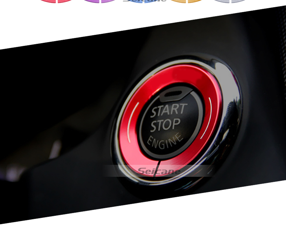 Seicane Multiple Colors Engine Start Button Decoration Sticker for Infiniti Car Styling Aluminum Alloy Ring Trim Seicane Multiple Colors Engine Start Button Decoration Sticker for Infiniti Car Styling Aluminum Alloy Ring Trim