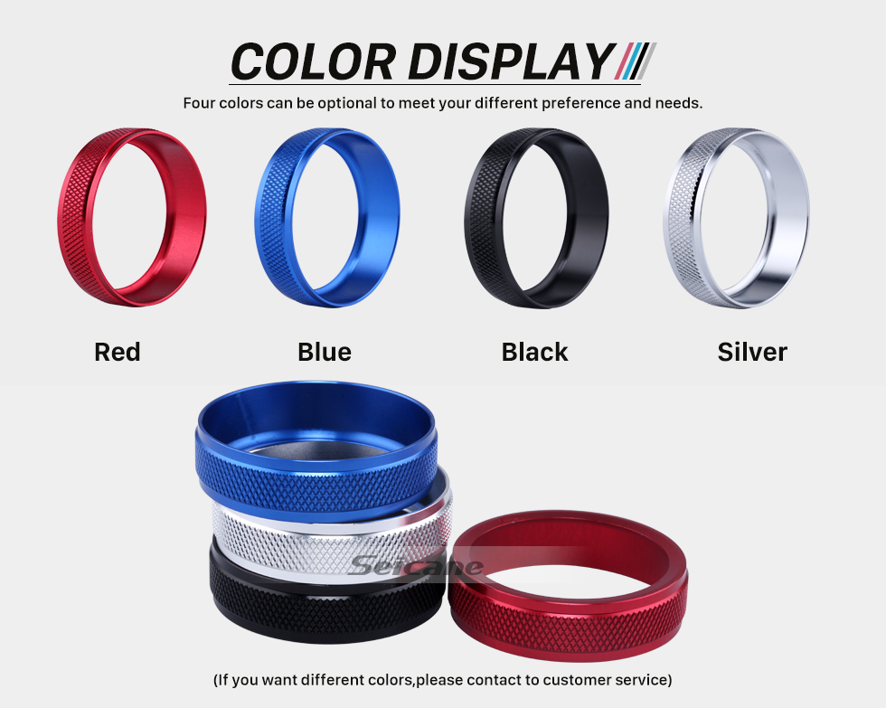 Seicane Colorful Air Conditioning Knobs Decoration Kit for 2011-2014 Volvo XC60 S60 V40 S80L Car Interior Stereo Audio Ring Cover kit Seicane Colorful Air Conditioning Knobs Decoration Kit for 2011-2014 Volvo XC60 S60 V40 S80L Car Interior Stereo Audio Ring Cover kit
