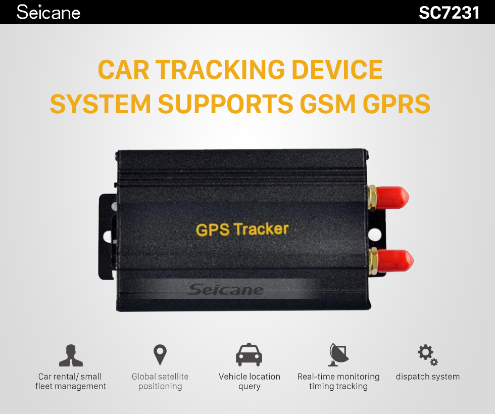 Seicane GPS Location Tracking Device System Support GSM GPRS Car Tracker Alarm Remote Monitoring Locator Seicane GPS Location Tracking Device System Support GSM GPRS Car Tracker Alarm Remote Monitoring Locator