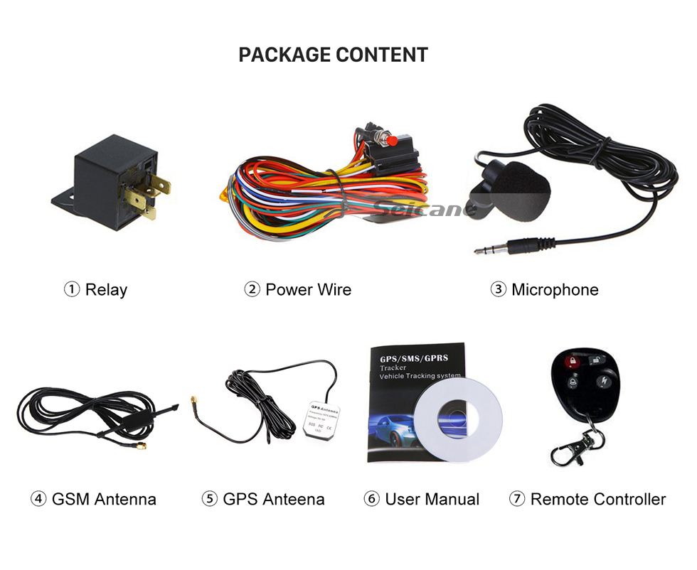 Seicane Universal-Auto GPS Remote Monitoring Locator Unterstützung GSM GPRS Location Tracking Alarm Device Seicane Universal-Auto GPS Remote Monitoring Locator Unterstützung GSM GPRS Location Tracking Alarm Device