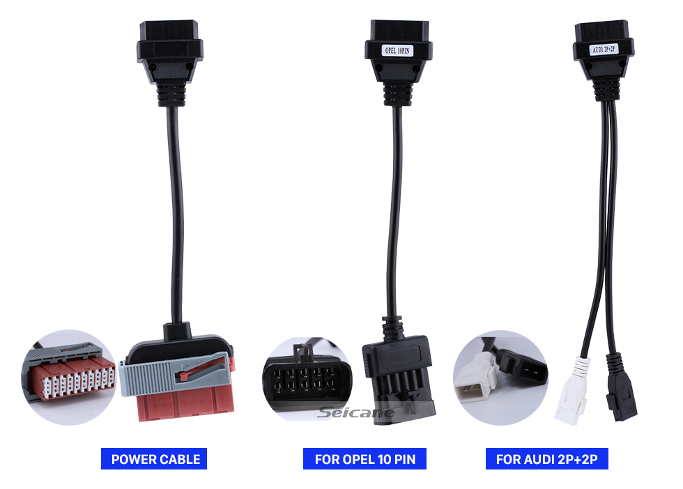 Seicane Кабели для адаптеров Полный комплект 8 автомобильных кабелей для CDP TCS Diagnostic Tool OBD2 Cables