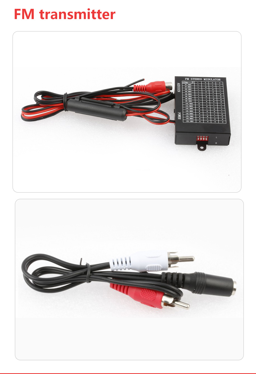 Seicane LCD-Display, kabelloses, fahrzeugmontiertes Radio, Musik, FM-Transmitter, Modulator, Auto-Set für Mobiltelefone