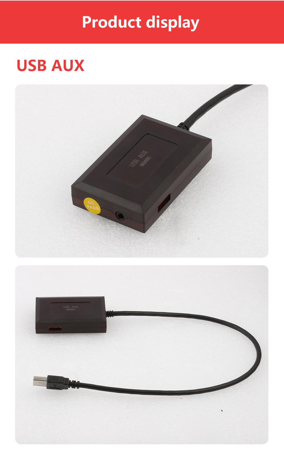 Seicane LCD-Display, kabelloses, fahrzeugmontiertes Radio, Musik, FM-Transmitter, Modulator, Auto-Set für Mobiltelefone