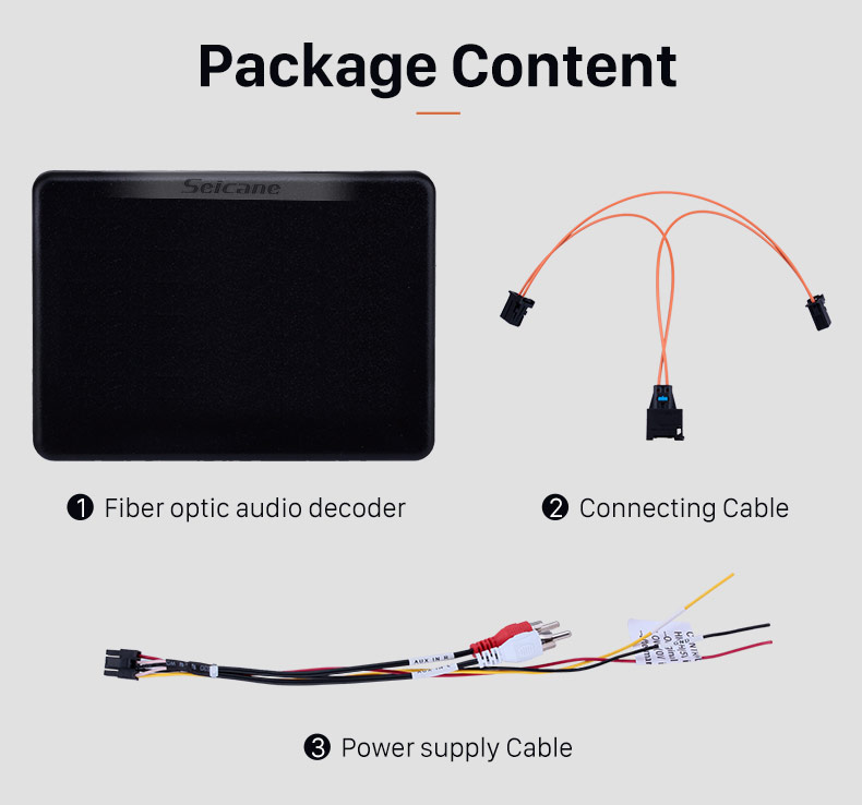 Seicane 2003-2010 BMW E60 5 S Decodificador De Fibra Óptica Do Carro Mais Caixa Bose Harmon Kardon Conversor Adaptador de Interface Óptica