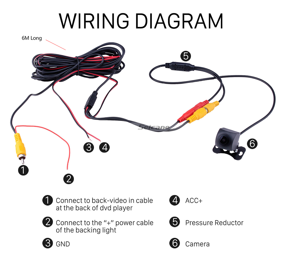 Seicane Seicane HD Car Rearview Camera for aftermarket radio