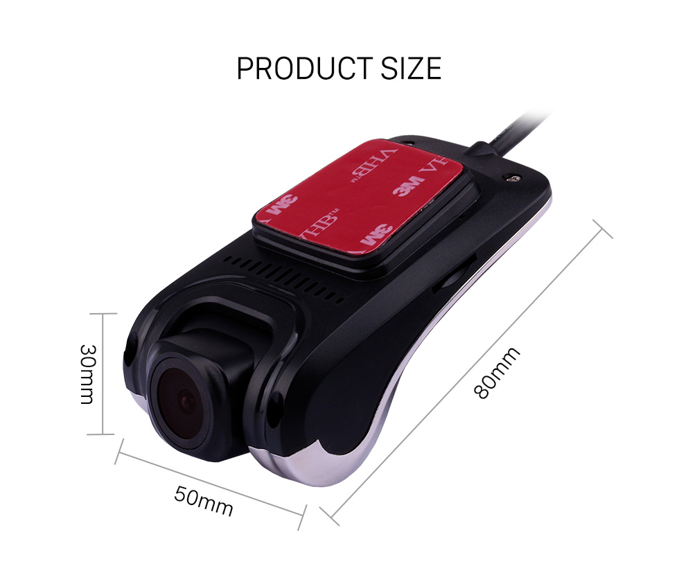 Seicane Visão noturna gravação cíclica automática da câmara de vídeo de USB do ângulo HD de 170 graus grande Seicane Visão noturna gravação cíclica automática da câmara de vídeo de USB do ângulo HD de 170 graus grande