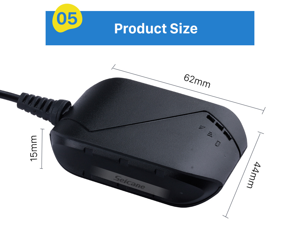 Seicane Rádio Android Sistema de monitoramento de pressão de pneu para carro portátil USB TPMS com 4 sensores internos para alarme automotivo de reposição