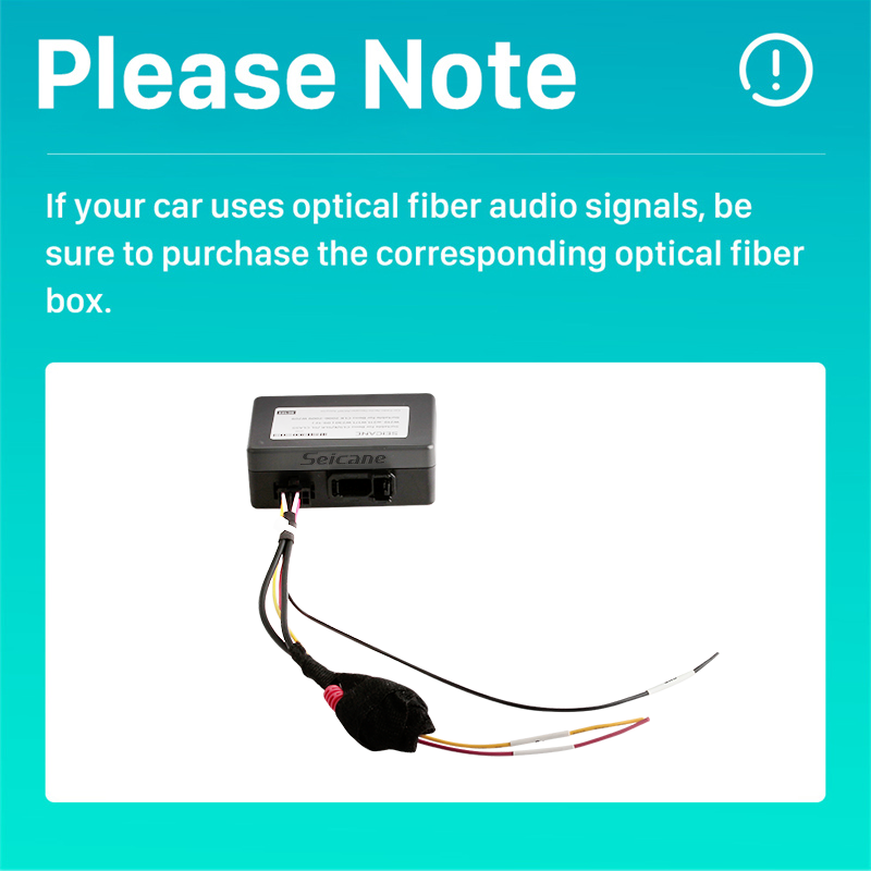 Seicane Para 2008 2009 2010 2011 2012 Benz cls/e/slk/clk rádio do carro decodificador de áudio mais adaptador caixa de decodificação de fibra de plástico