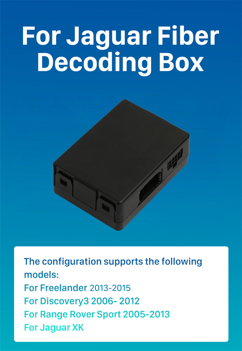 Seicane Para 2006-2014 Freelander 2006-2012 Discovery3 2005-2013 Range Rover Sport Jaguar XK Rádio do carro Decodificador de áudio A maioria adaptador Caixa de decodificação de fibra de plástico