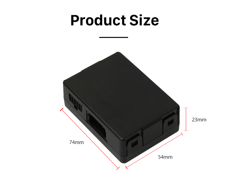 Seicane Pour 2006-2014 Freelander 2006-2012 Discovery3 2005-2013 Range Rover Sport Jaguar XK Autoradio Audio Décodeur MOST Adaptateur Boîte de décodage en fibre plastique