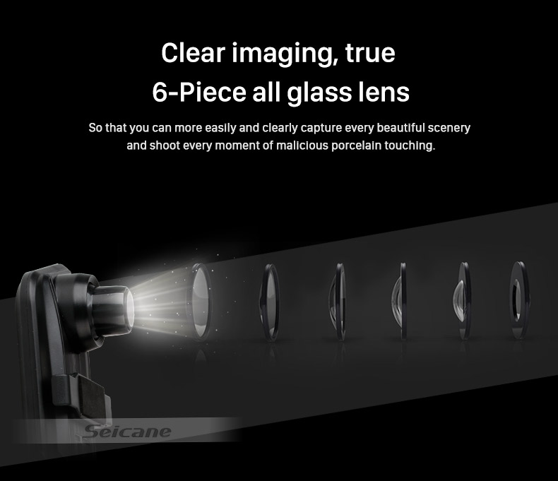 Seicane 9.66 inch 170 Degree Large Angle HD 1280*480 USB Video DVR Rearview Camera Automatic Cyclic Recording Seicane 9.66 inch 170 Degree Large Angle HD 1280*480 USB Video DVR Rearview Camera Automatic Cyclic Recording