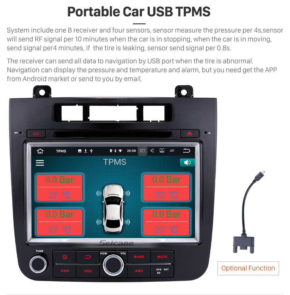 Seicane Android 5.1.1 2011-2014 VW Volkswagen TOUAREG Radio DVD player Bluetooth navigation system with Quad-core CPU 16 Flash HD touch screen OBD DVR Rear view camera TV Bluetooth 3G WIFI USB SD Seicane Android 5.1.1 2011-2014 VW Volkswagen TOUAREG Radio DVD player Bluetooth navigation system with Quad-core CPU 16 Flash HD touch screen OBD DVR Rear view camera TV Bluetooth 3G WIFI USB SD