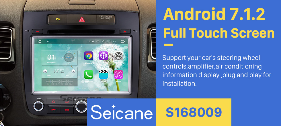 Seicane Android 5.1.1 2011-2014 VW Volkswagen TOUAREG Radio DVD player Bluetooth navigation system with Quad-core CPU 16 Flash HD touch screen OBD DVR Rear view camera TV Bluetooth 3G WIFI USB SD Seicane Android 5.1.1 2011-2014 VW Volkswagen TOUAREG Radio DVD player Bluetooth navigation system with Quad-core CPU 16 Flash HD touch screen OBD DVR Rear view camera TV Bluetooth 3G WIFI USB SD